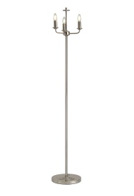 D0685  Banyan Switched Floor Lamp 3 Light Polished Nickel